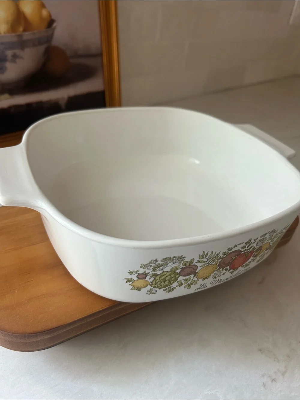 Vintage Corning Ware Spice of Life La Marjolaine A-2-B 2 Qt w/ Pyrex Lid